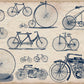 Home Decoration Featuring an Industrial Wallpaper Mural Depicting the Bicycle Revolution