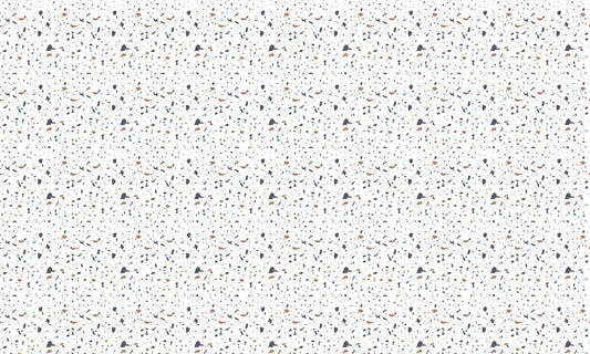 Wallpaper with a Terrazzo Pattern of Concrete and Stone