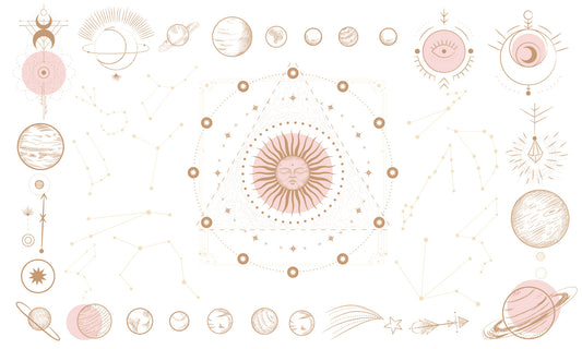 Planet Art Pattern Wallpaper Mural for Interior Design of Your Home
