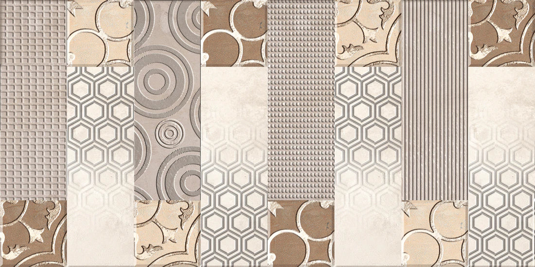 Neutral Geometric Abstract Pattern Mural Wallpaper