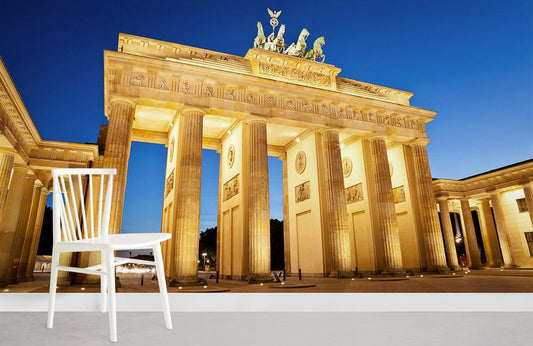 stunning view of Brandenburg Gate in Berlin wallpaper for home