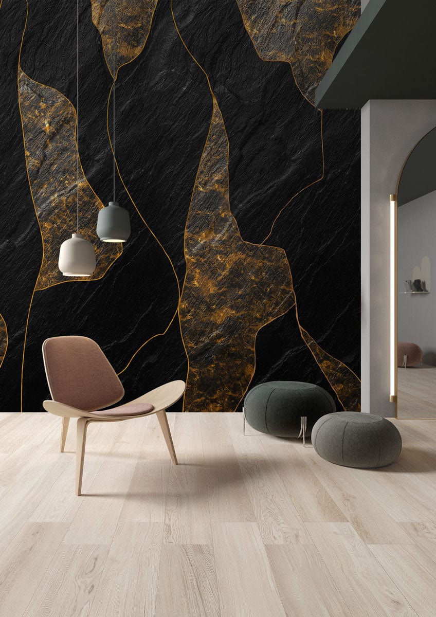 Luxury Gold Vein Marble Wall Mural