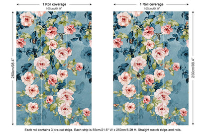Moonflowers Vine Wallpaper Mural Final Print Image