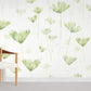 Wallcovering and Mural in the Room Featuring Watercolor Ginkgo Leaves