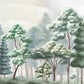 Living Painted Forest Wallpaper Mural for Use in Home Decoration