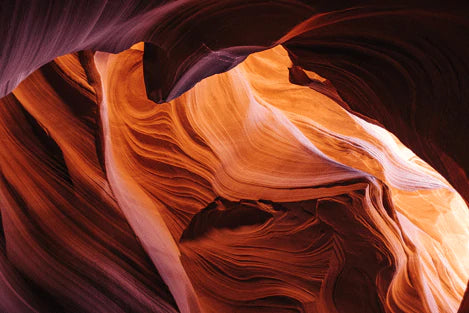 Abstract Canyon Swirl Vinyl Mural Wallpaper