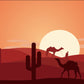 Sunset Cactus Desert Wallpaper Mural for Interior Design of Homes and Businesses
