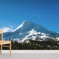Snowy Mountain Scenery Wall Mural Wallpaper in the Room