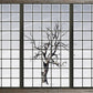 Snow Window Wallpaper Mural for Use as Home Decoration