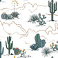Cactus Mountain Wallpaper Mural, Suitable for Use as Home Decoration