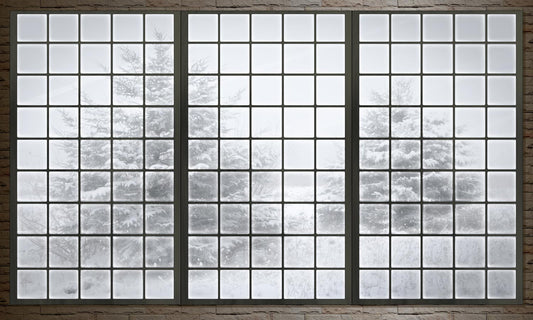 Snow Tree View Wallpaper Mural for Interior Design of Your Home