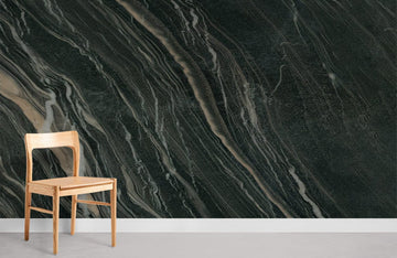 Elegant Dark Marble Effect Wallpaper Mural