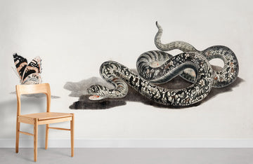 Elegant Serpent Butterfly Nature Mural Wallpaper