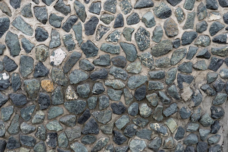 Rustic Stone Wall Textured Wallpaper Mural