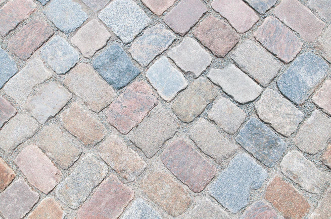 Vintage Cobblestone Texture Mural Wallpaper