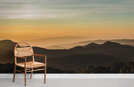 Mural Room Featuring Sunshine Mountain Wallpaper