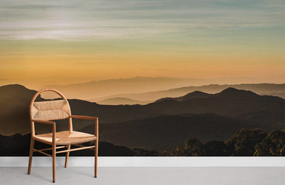 Mural Room Featuring Sunshine Mountain Wallpaper