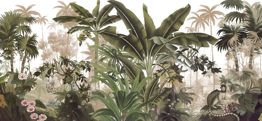 Wall Mural of a Tropical Forest to Adorn Your Home Decor