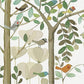 Wallpaper Mural: Birds on Spring Branches Plain