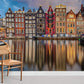 bright scenery of Amsterdam at day wallpaper for home