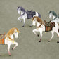Horses Animal Printed Wallpaper Mural for Use as Home Decoration