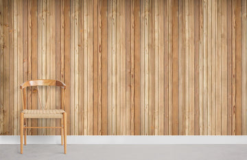 Rustic Wood Plank Texture Mural Wallpaper