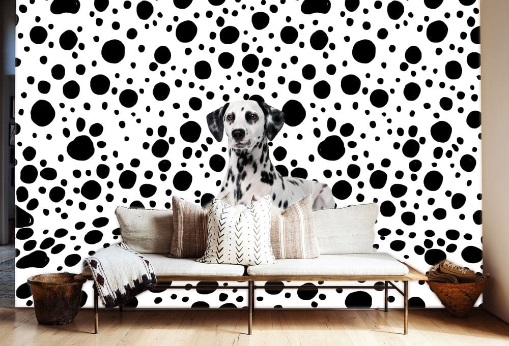 beautiful spotted dog wallpaper for the living room