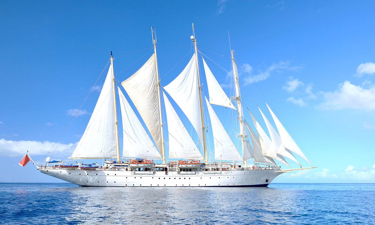 Nautical Sailing Ship Ocean Mural Wallpaper