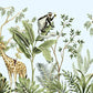 Wall Mural for Interior Design Featuring Wild Animals Living in the Jungle
