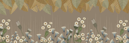 Classical Petunias and leaves wallpaper home decor