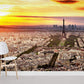 beautiful overview of Paris wallpaper for home