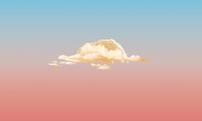 Serene Sunset Clouds Mural Wallpaper