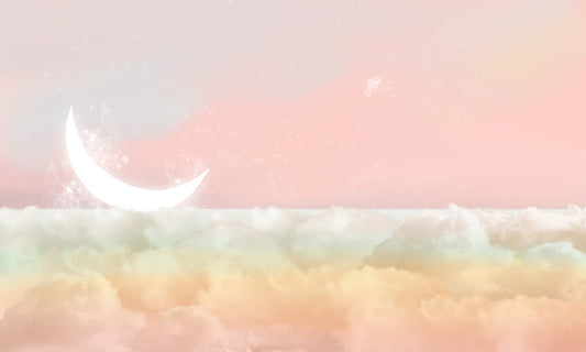 Dreamy Moonlight Clouds Bedroom Mural Wallpaper