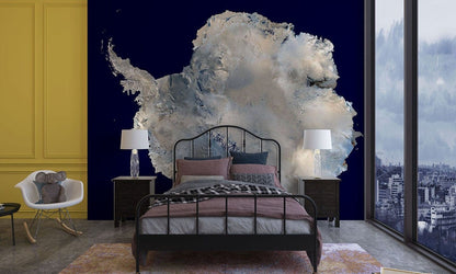Antarctic Ice Aerial View Mural Wallpaper in bedroom