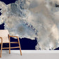 Antarctic Ice Aerial View Mural Wallpaper in living room