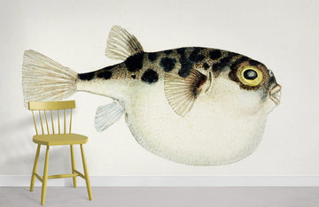 Illustrazione di Pesci Acquatici Carta da Parati Neutra