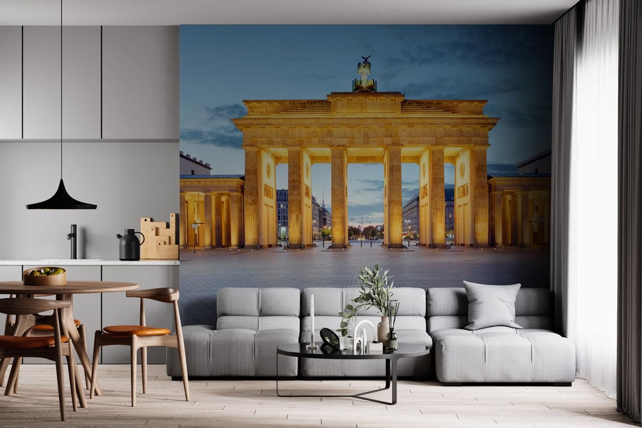 with resplendent Berlin entrance wallpaper decoration