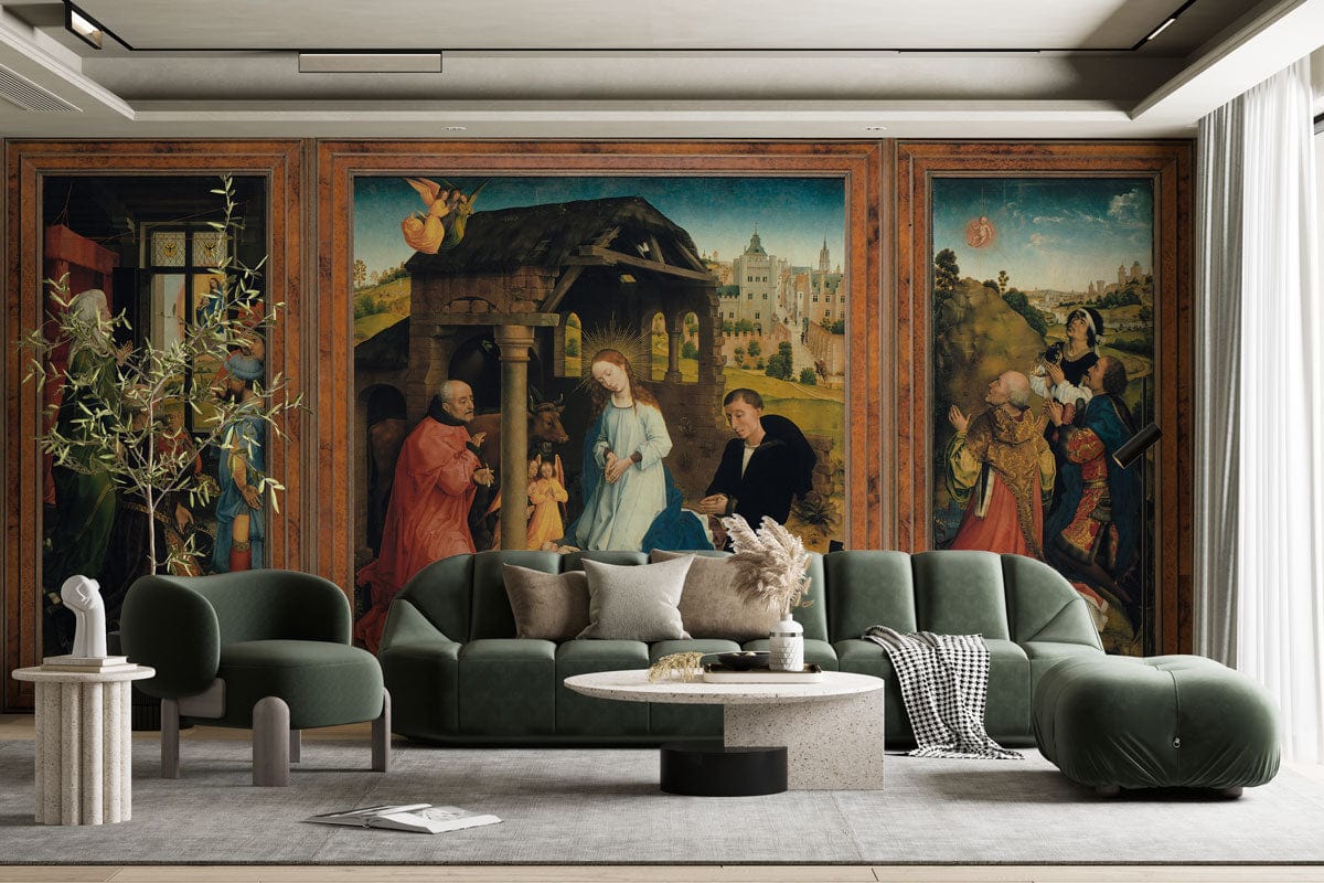 Bladelin Altarpiece painting wall mural living room design