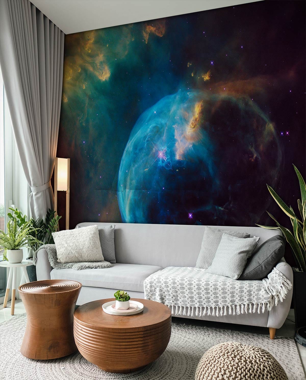 Bubble Nebula Wallpaper Decoration Art