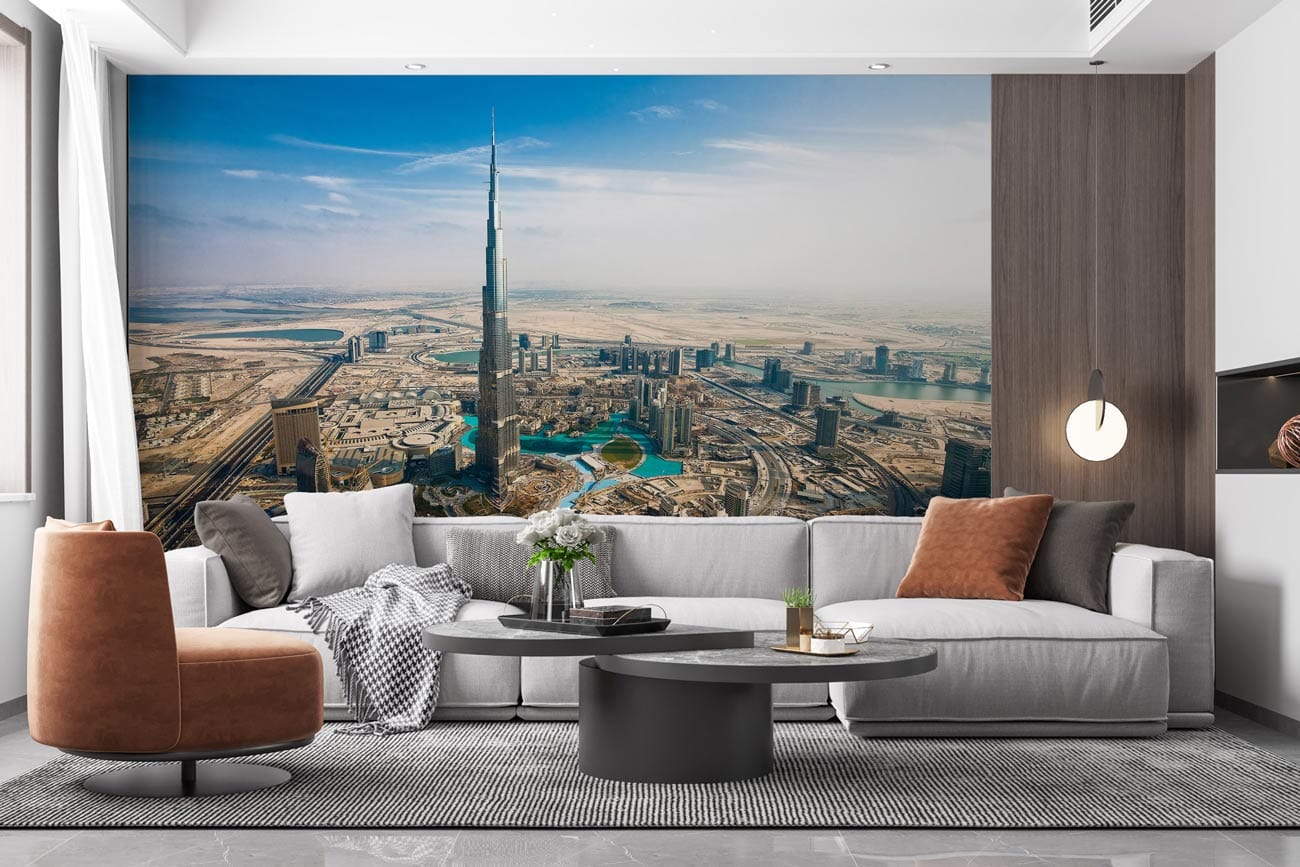 grand Burj Khalifa tower wallpaper decoration design