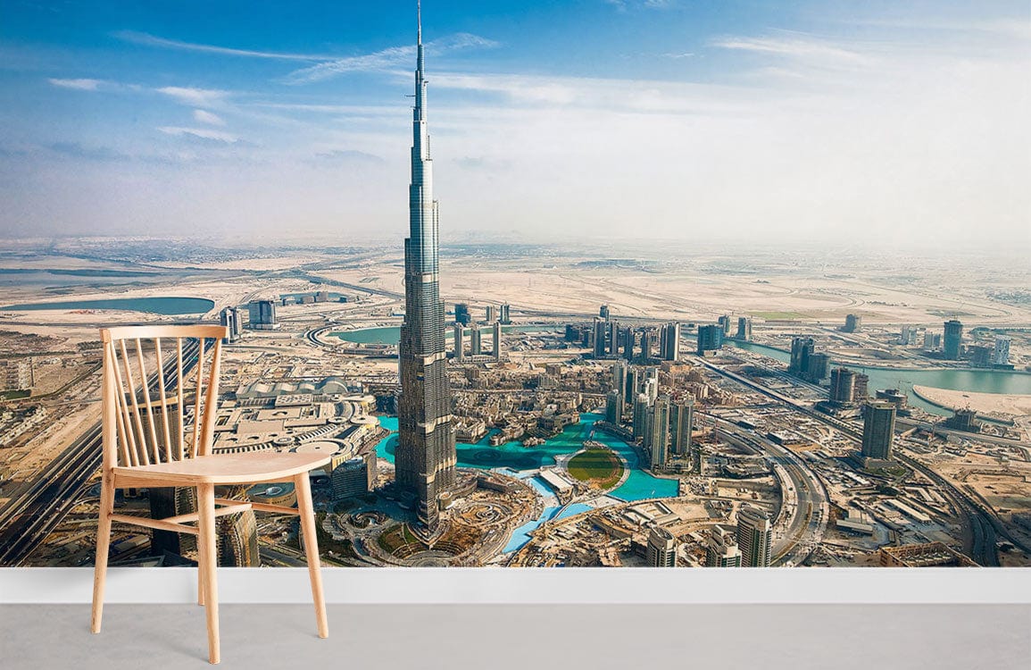 famous dubai tower wallpaper for room