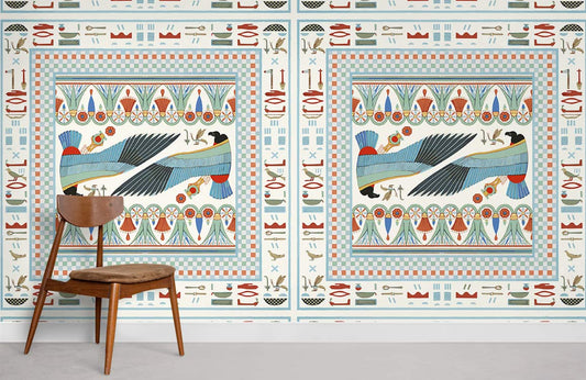 Egyption Ego&Symbols Pattern Wallpaper For Room