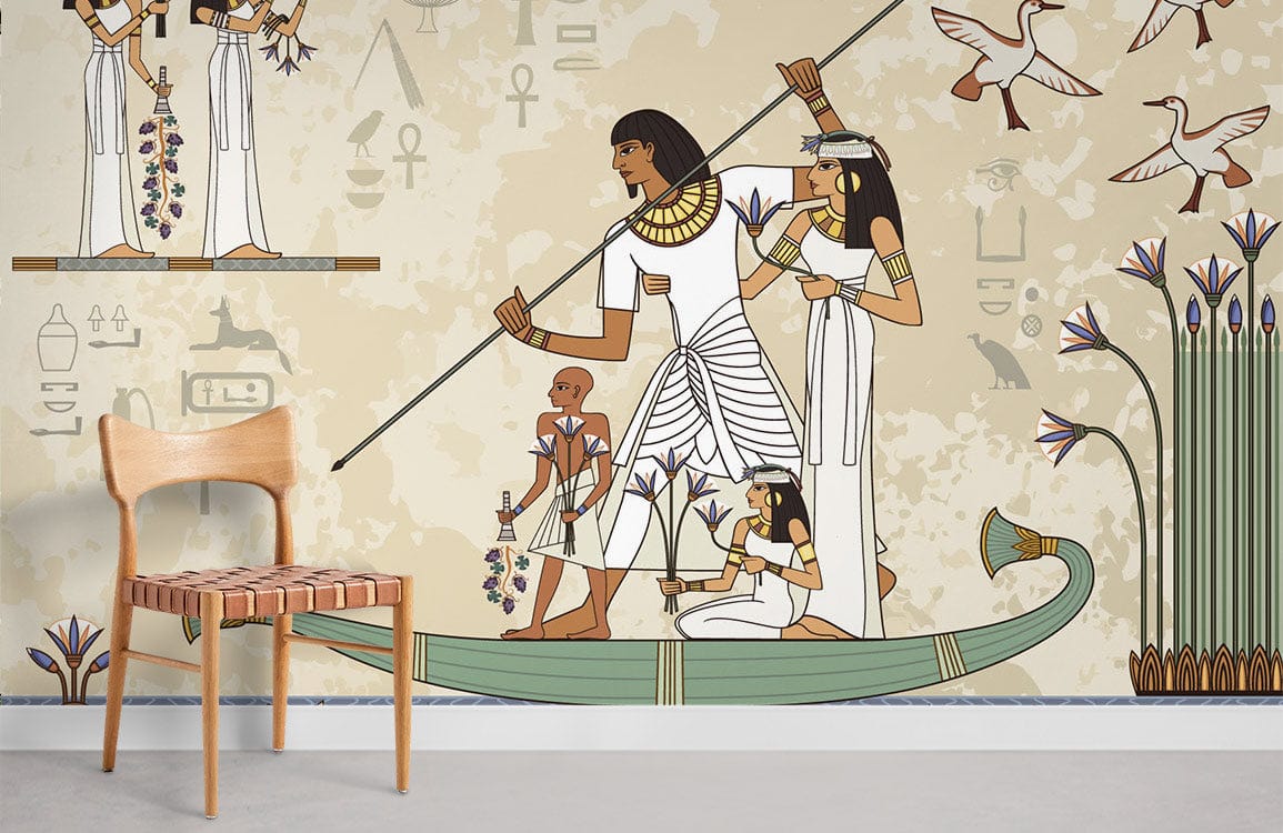 Egyptian King Wallpaper Mural Art Design