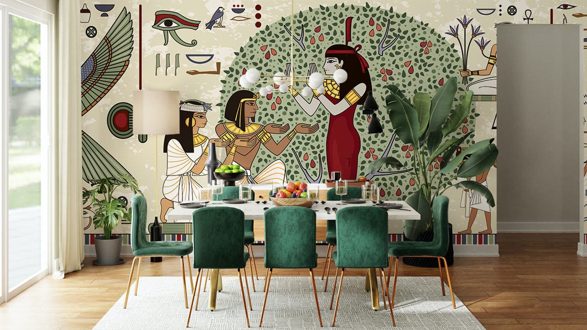 Egyptian Princess Wallpaper Mural Art Design