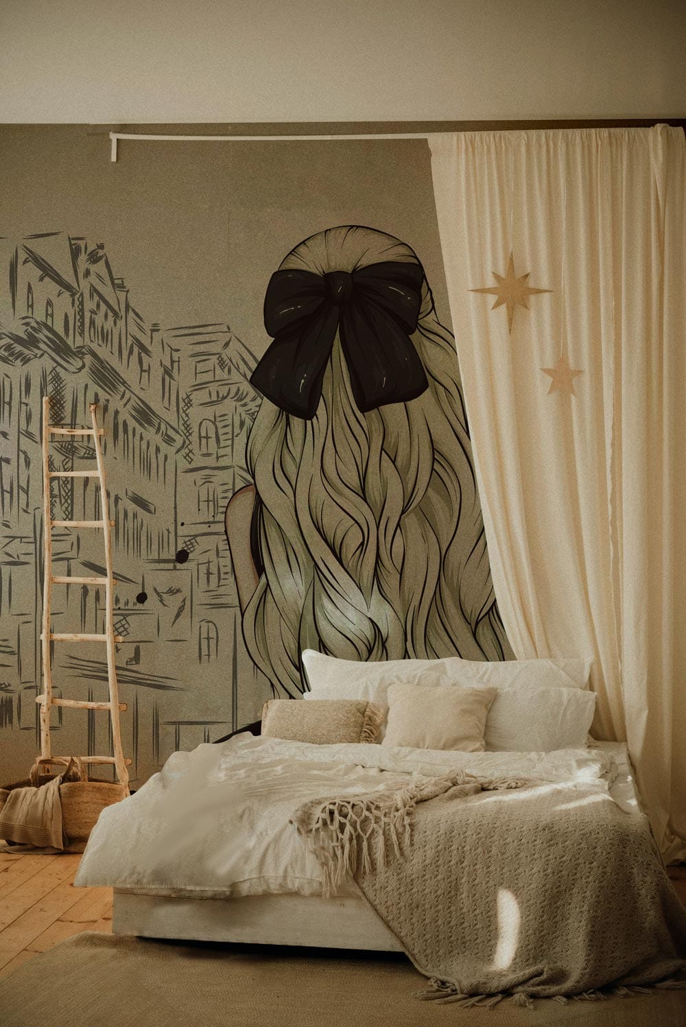 Emily in Paris Art Wallpaper Mural Bedroom