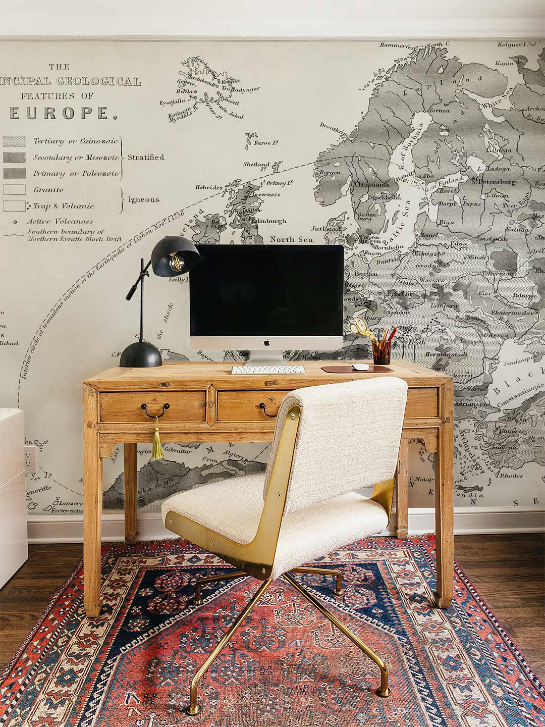 Europe Geology Map Custom Wallpaper Mural