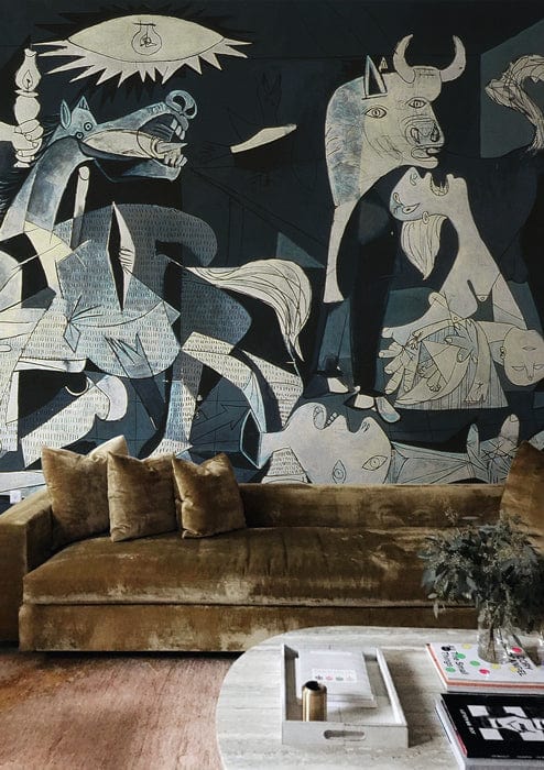picasso famous painting wallpaper mural lounge decor idea