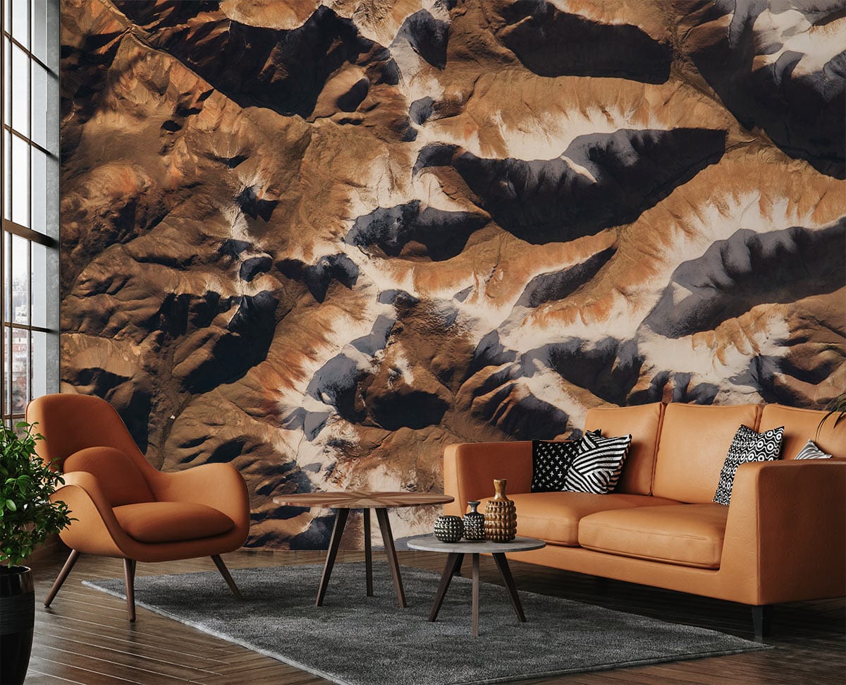 Himalayas from Space Wallpaper Mural Decoration