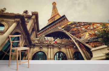 Vintage Paris Eiffel Tower Mural Wallpaper