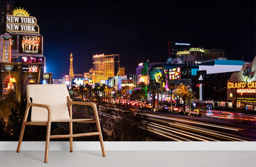 Vibrant City Lights Urban Wallpaper Mural